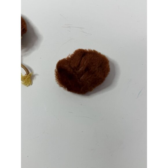 Vintage 1969 Barbie Winter Wow #1486 Hat & Muff w/ String Brown Faux Fur - Picture 4 of 5